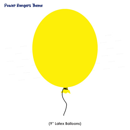 Power Rangers Theme Colour 30 Pcs. Balloons