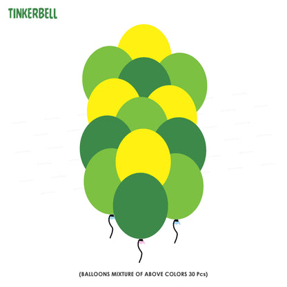 PSI Tinkerbell Theme Colour 30 Pcs. Balloons