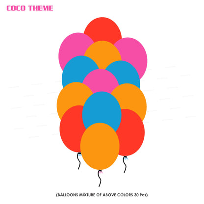 Coco Theme Colour 30 Pcs. Balloons