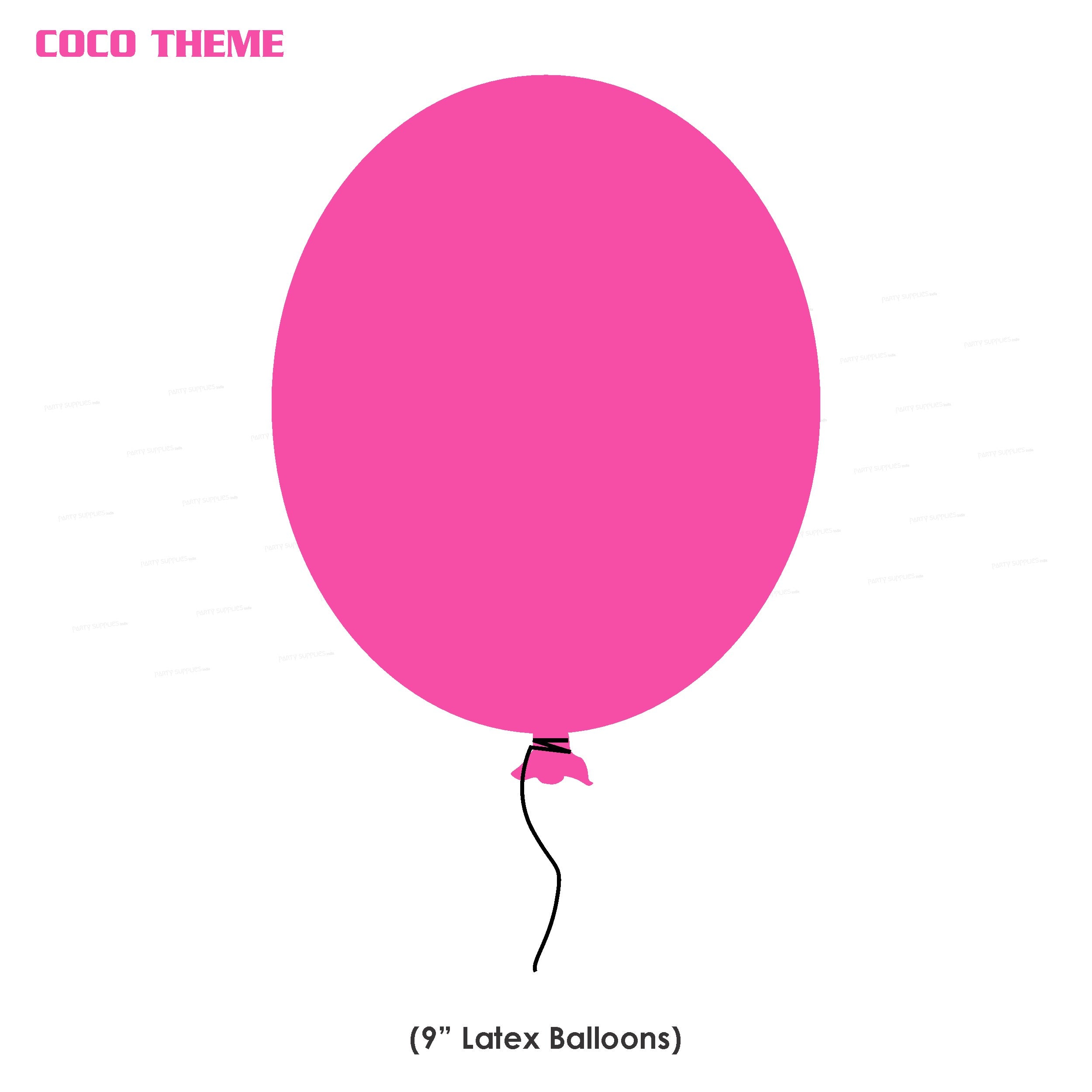 PSI Coco Theme Colour 30 Pcs. Balloons
