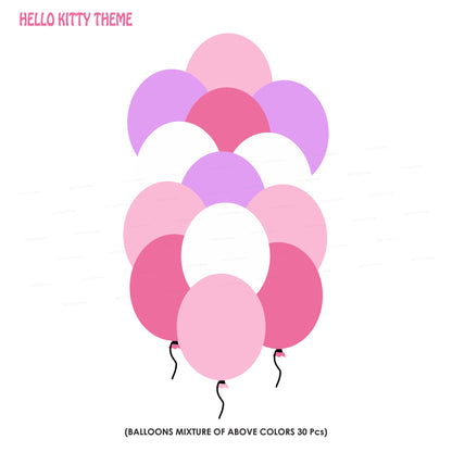 PSI Hello Kitty Theme Colour 30 Pcs Balloons