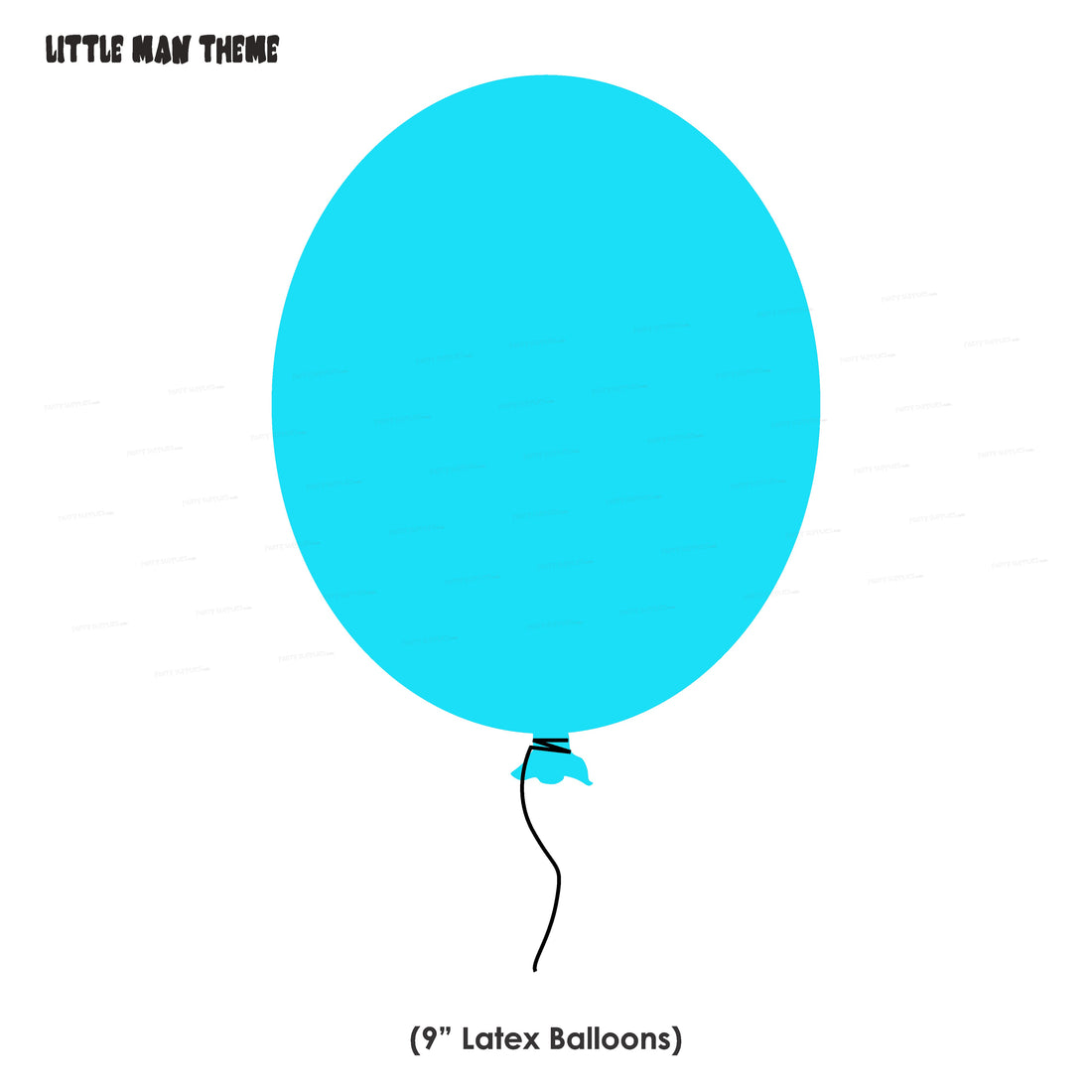Little Man theme Colour 30 Pcs Balloons