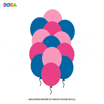 PSI Dora Theme Colour 30 Pcs Balloons