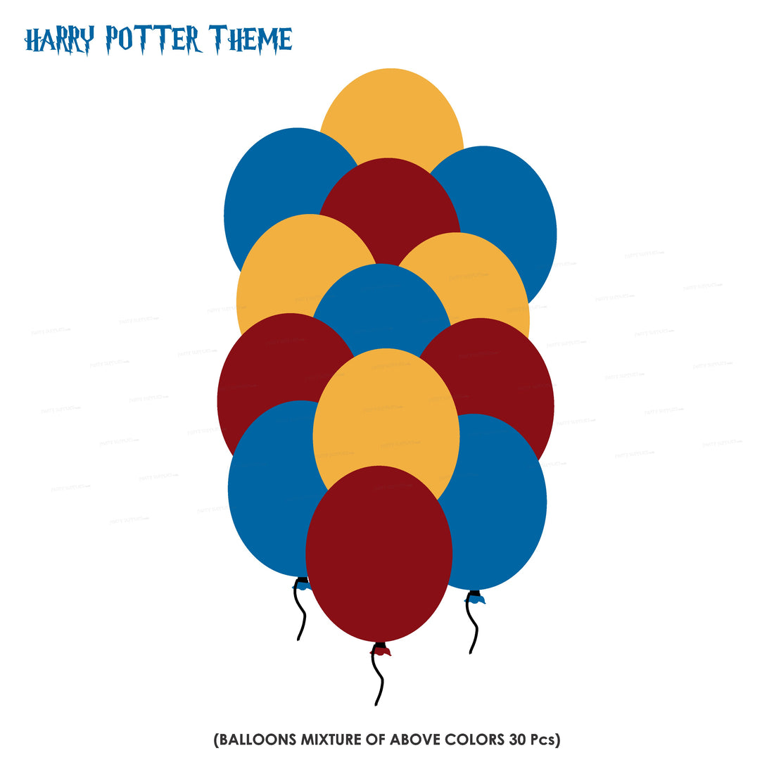 Harry Potter Theme Colour 30 Pcs Balloons