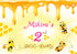 Bumble Bee Theme Backdrop - 6x4 Ft. - image 1 of 6 | Party Supplies India