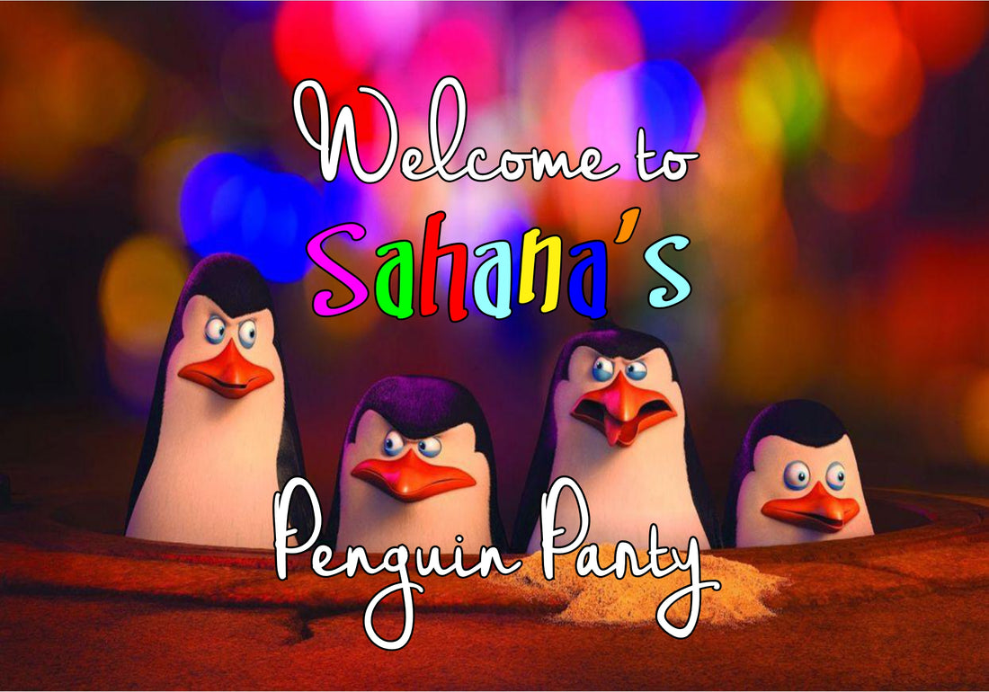Penguin Theme Welcome Board