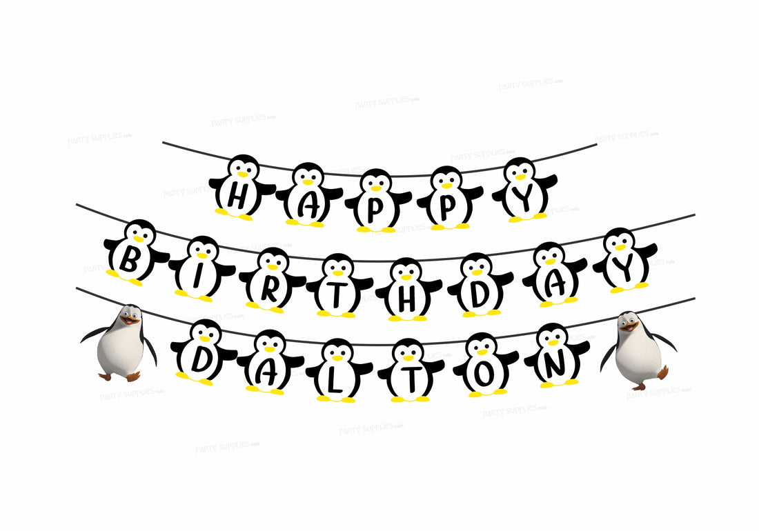 Penguin Theme Personalized Hanging