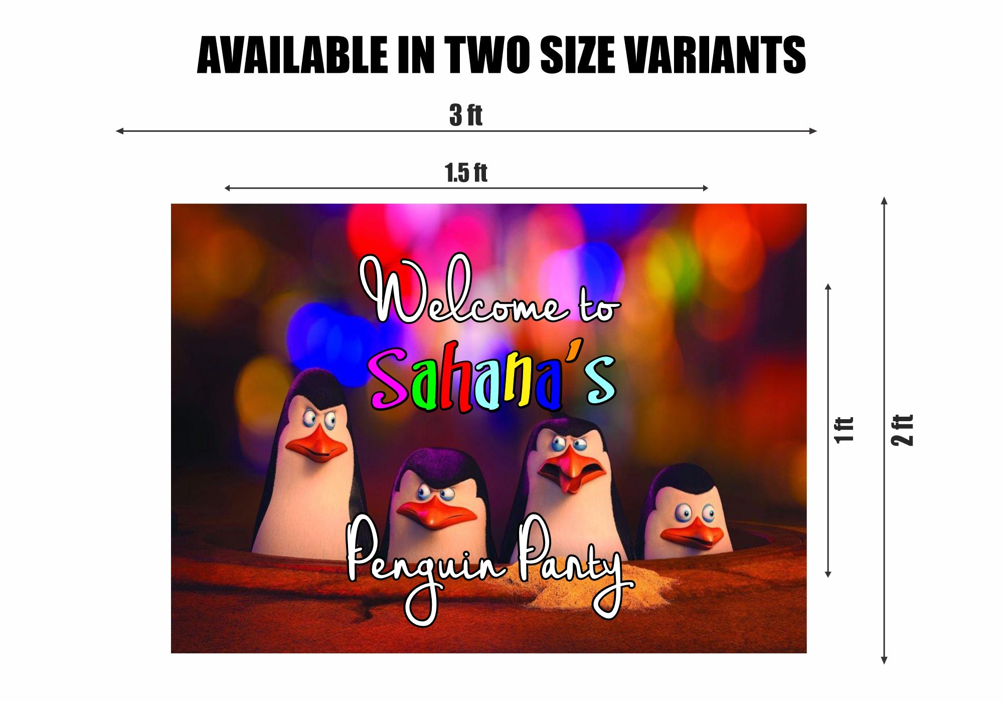 PSI Penguin Theme  Welcome Board