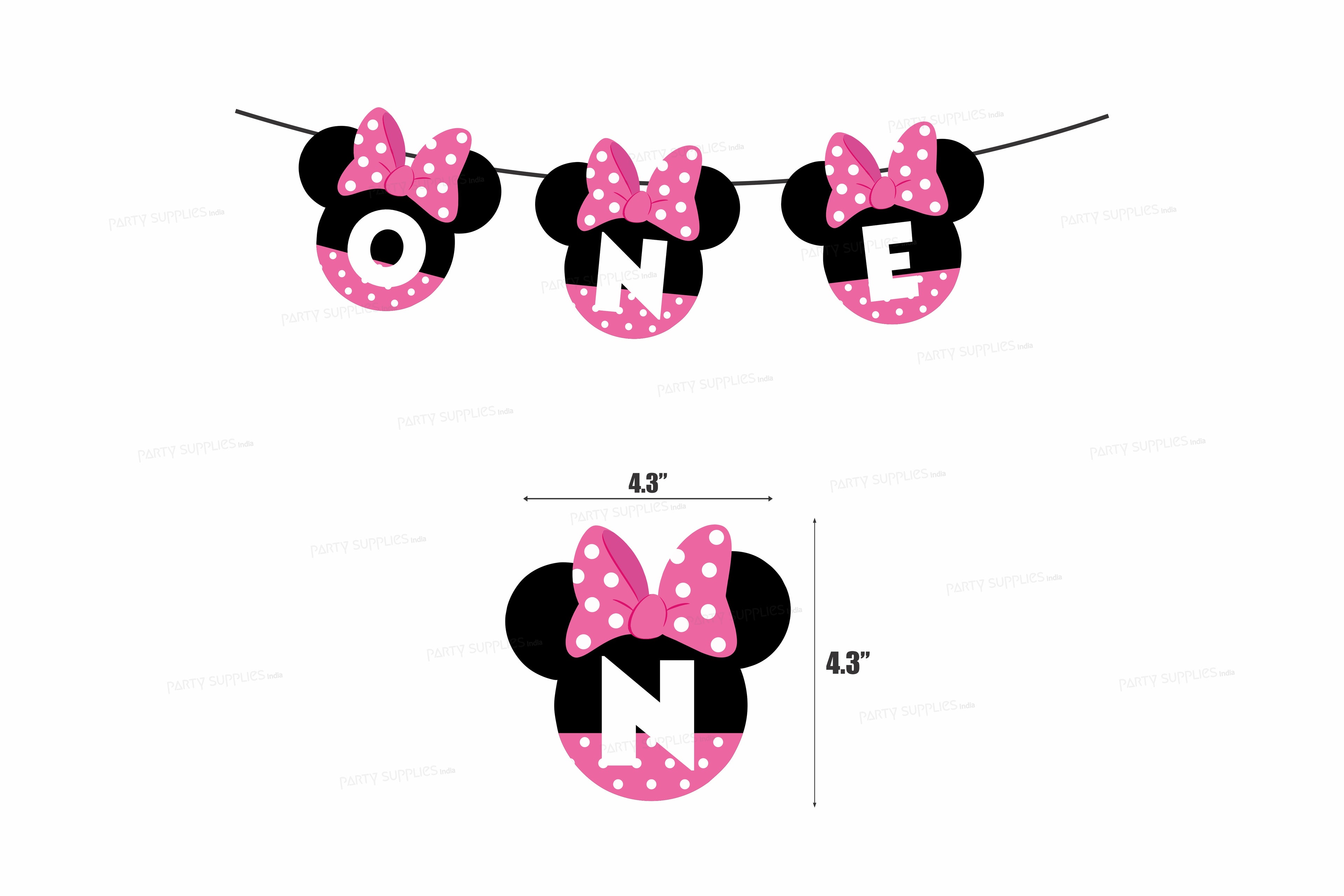 Minnie Mouse Theme Baby Age Hanging