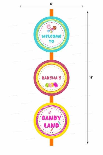 Candy Name Theme Door Poster