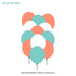 Hot Air Boy Theme Colour 60 Pcs Balloons - image 1 of 2 | Party Supplies India