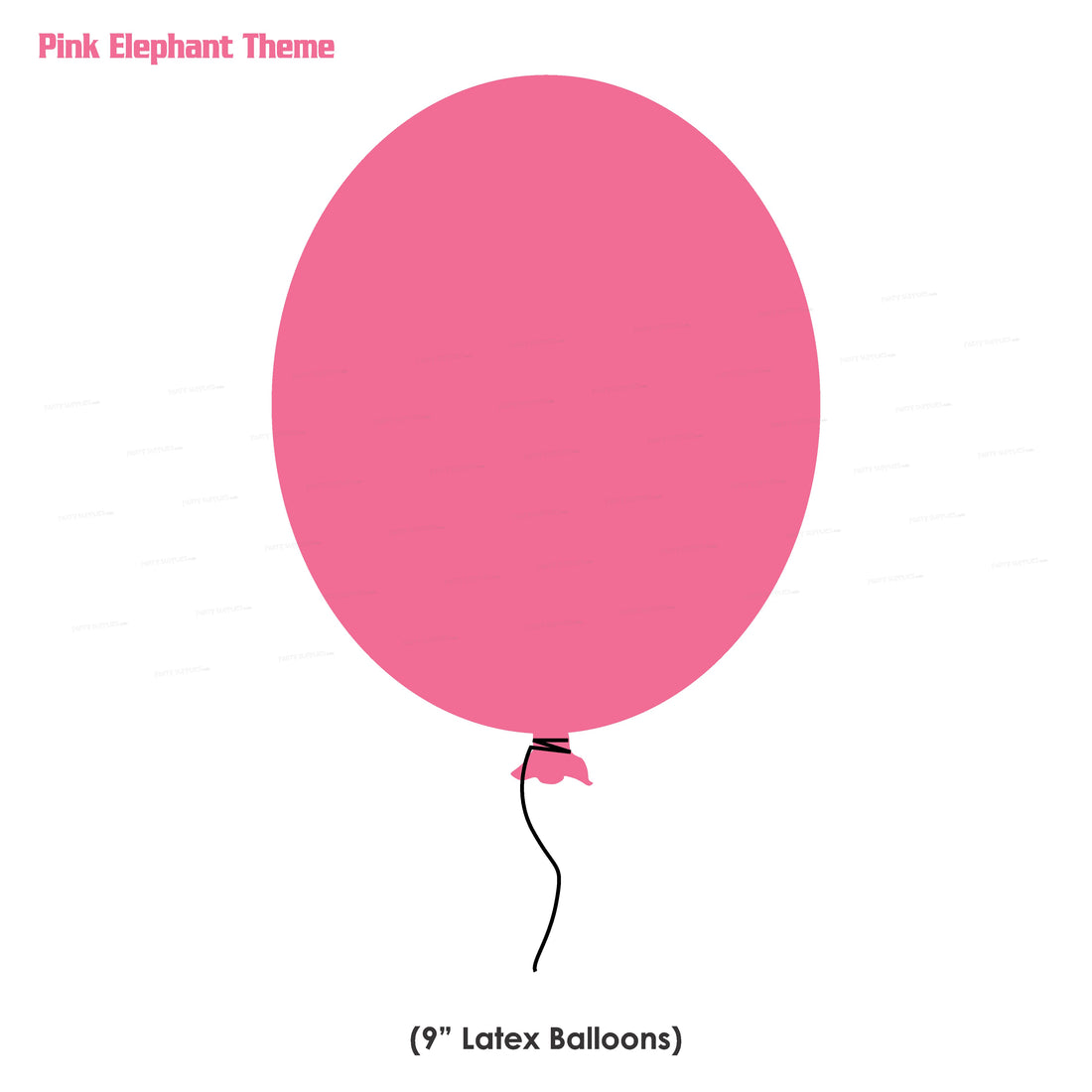 PSI Pink Elephant Theme Colour 60 Pcs Balloons