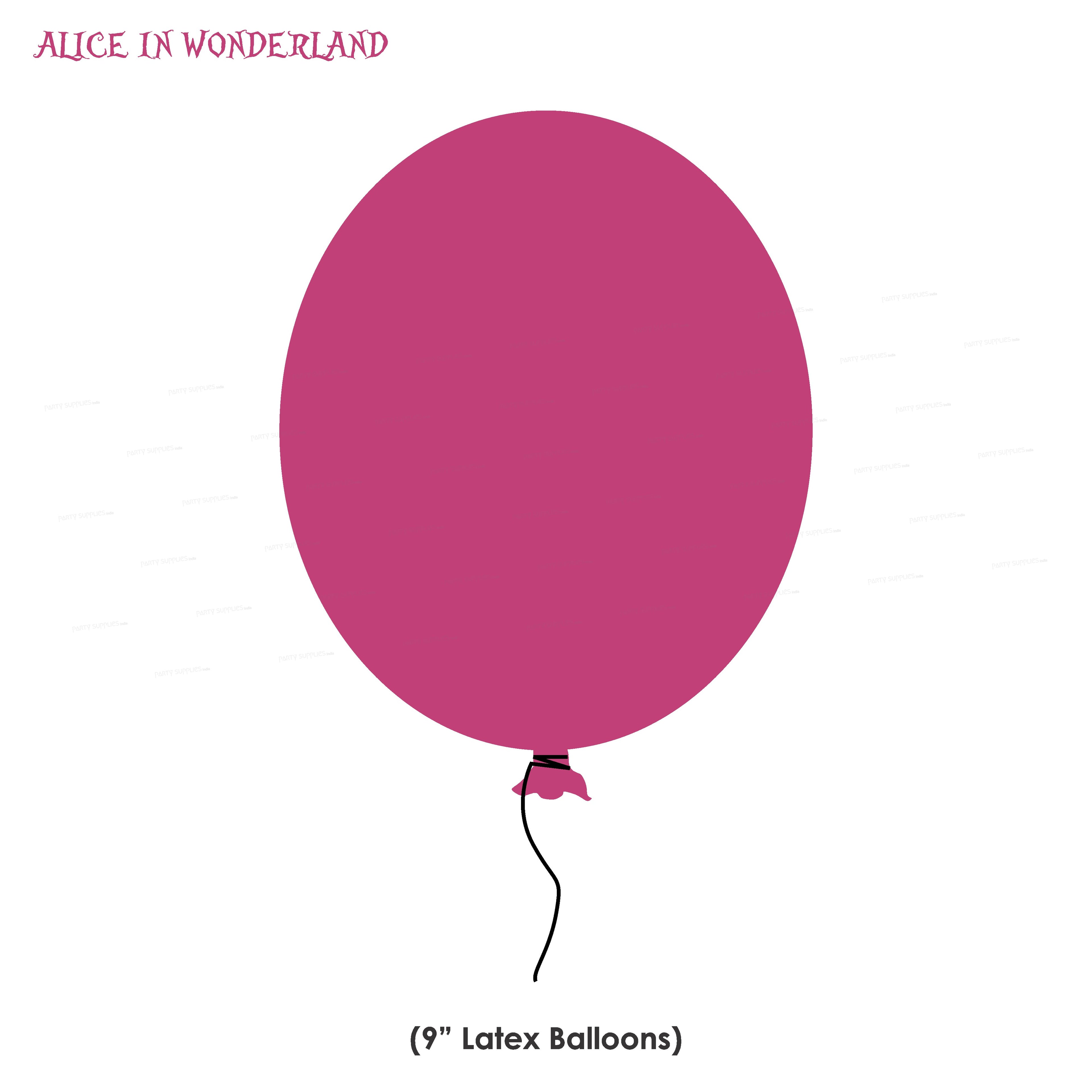 PSI Alice in Wonderland Theme Colour 60 Pcs Balloons