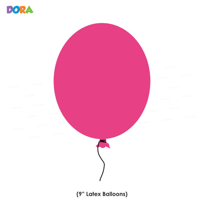 PSI Dora Theme Colour 60 Pcs Balloons