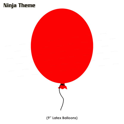 Ninja Theme Colour 60 Pcs. Balloons