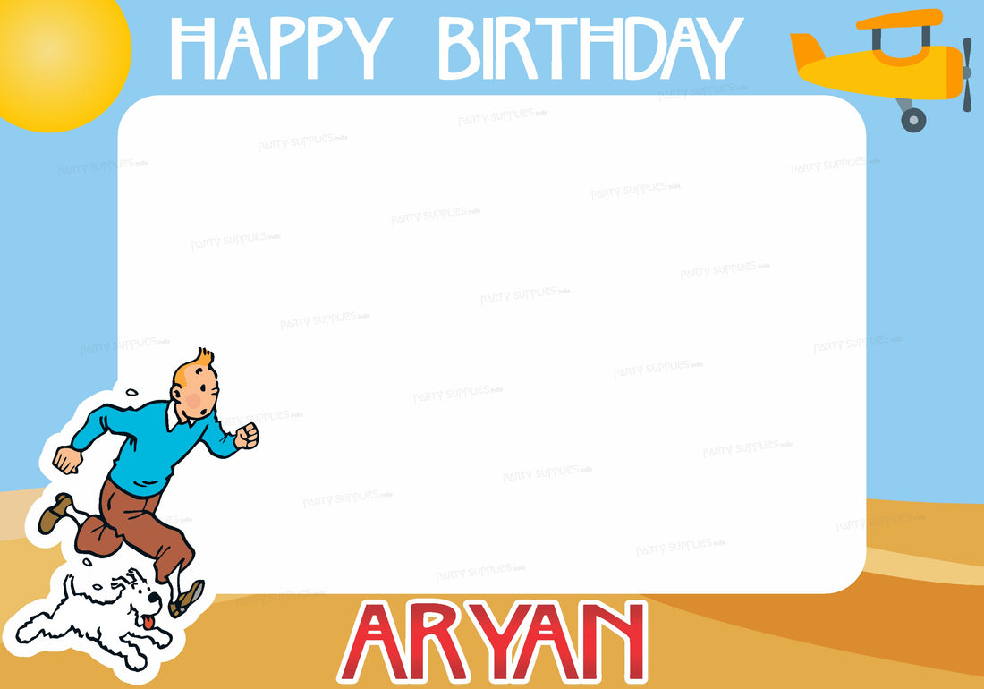 Tintin Theme Customized PhotoBooth