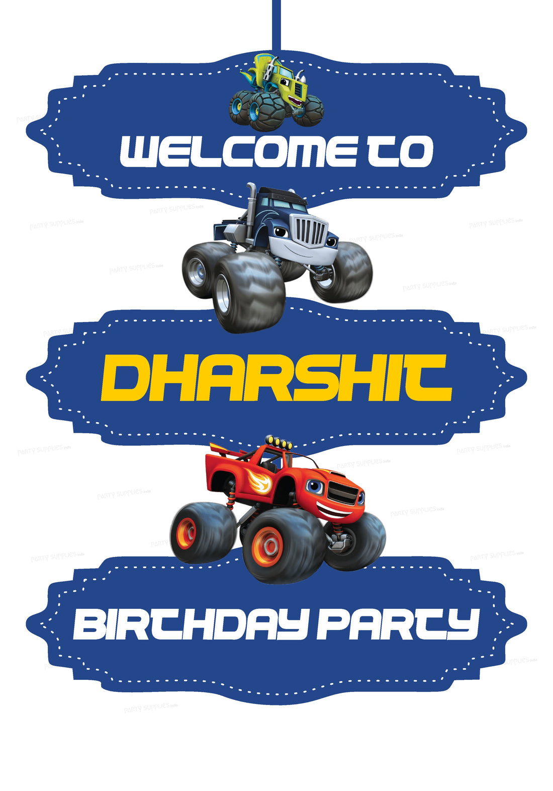 Blaze and the Monster Machines Theme Door Poster