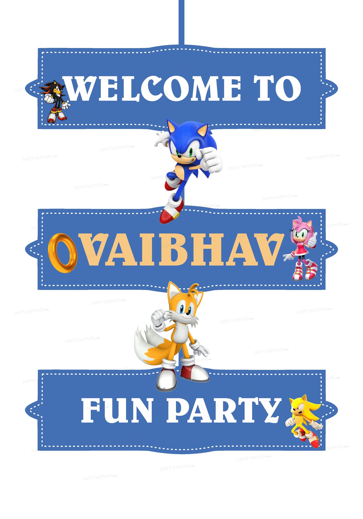 PSI Sonic the Hedgehog Theme Door Poster