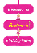 Barbie Theme Door Poster - image 1 of 3 | Party Supplies India