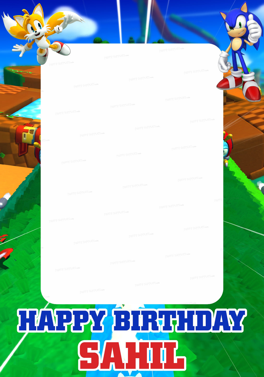 Sonic the Hedgehog Theme Personalized PhotoBooth