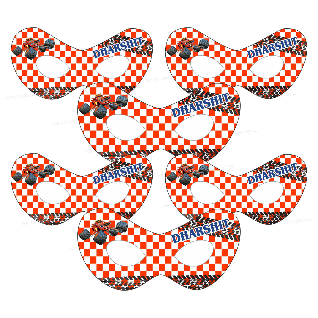 Blaze and the Monster Machines Theme Customized Eye Mask