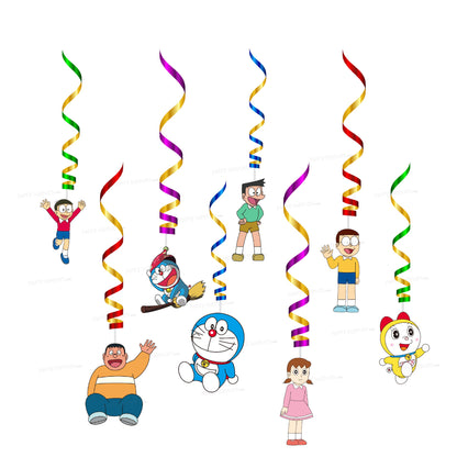 Doraemon Theme Swirls