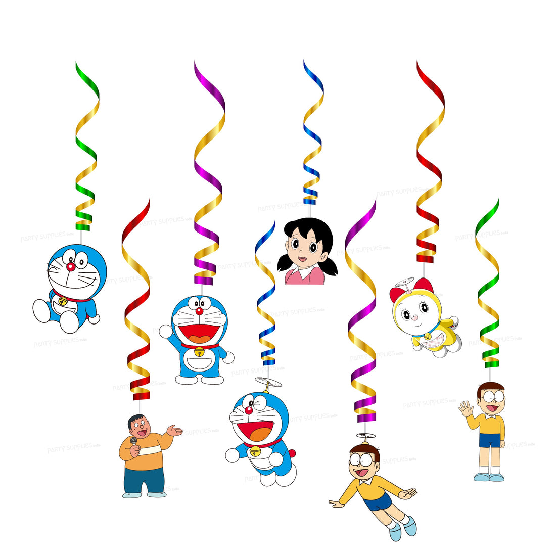 Doraemon Theme Classic Swirls