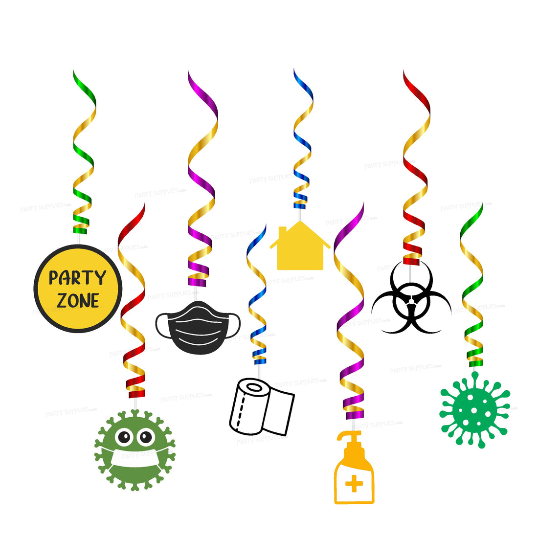 Quarantine Theme Swirls