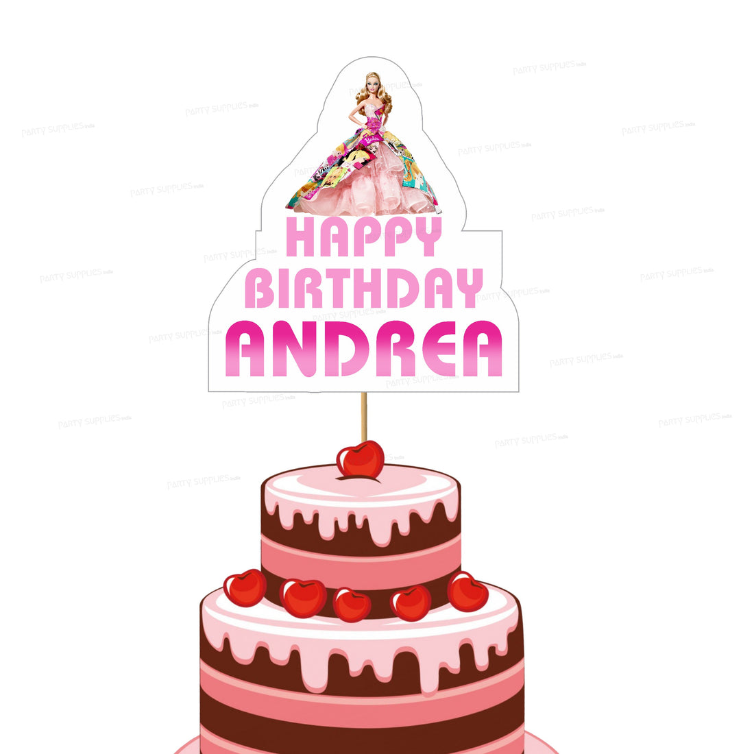 PSI Barbie Theme Cake Topper