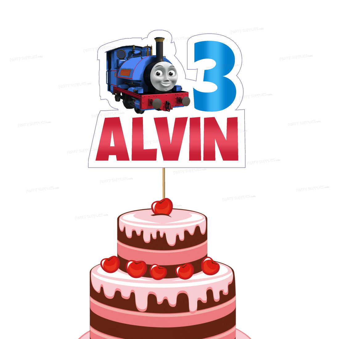 Thomas and Friends Theme Customized Cake Topper