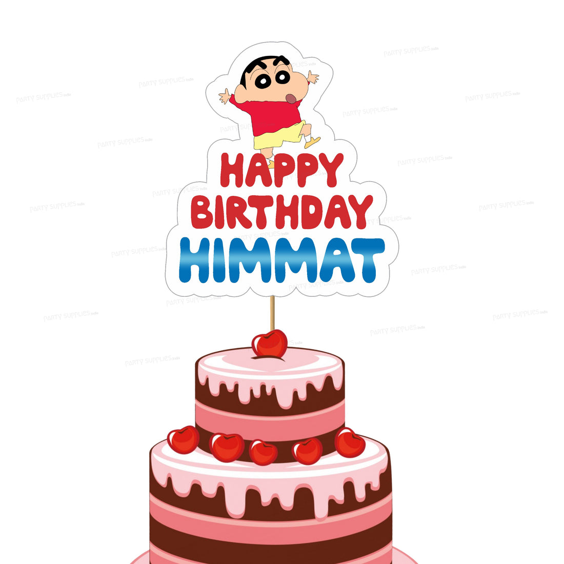 Shinchan Theme Cake Topper