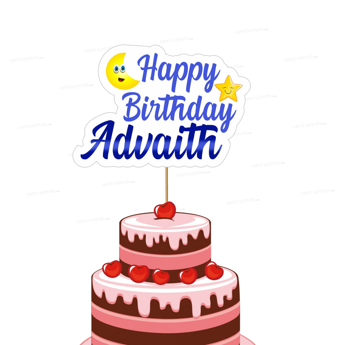 Twinkle Twinkle Little Star Boy Theme Cake Topper