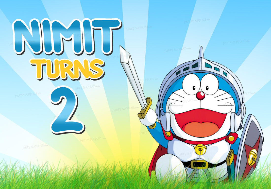 Doraemon Theme Backdrop