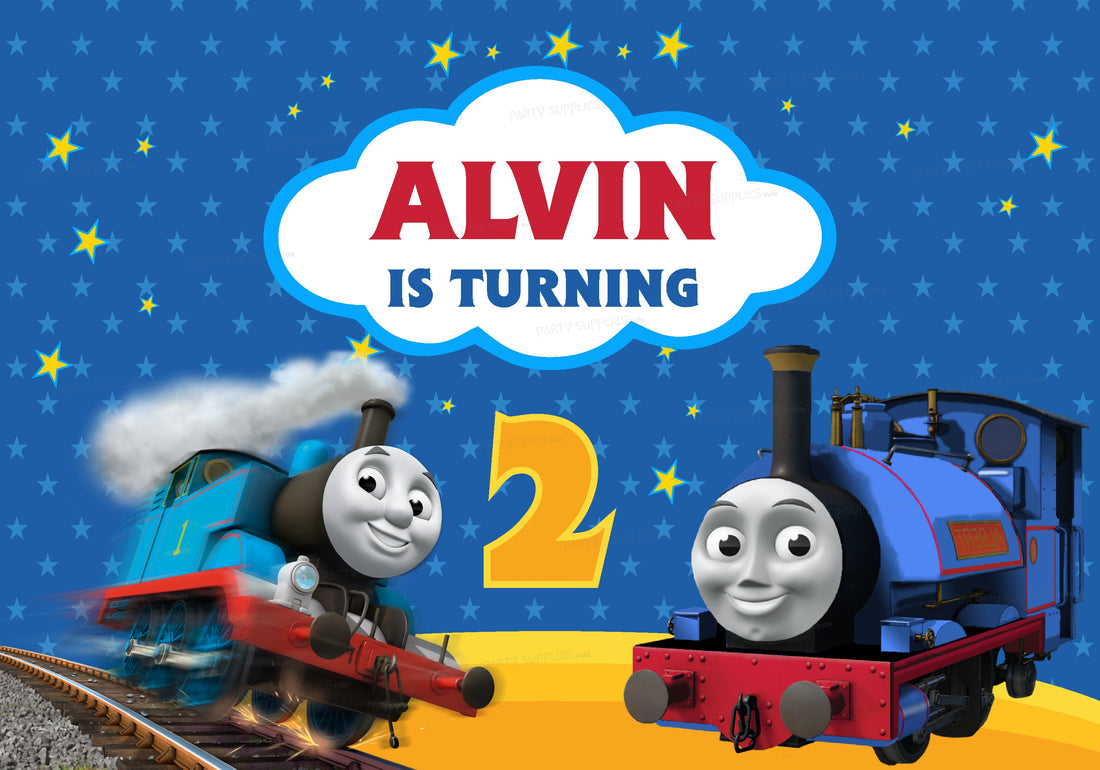 Thomas and Friends Theme Customized Backdrop