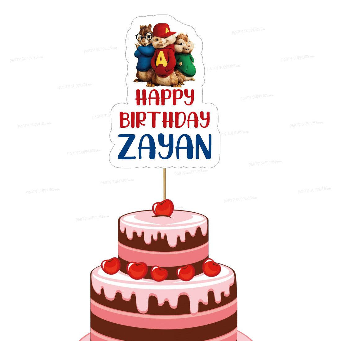 Alvin and Chipmunks Theme Cake Topper