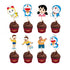 Doraemon Theme Classic Cup Cake Topper - image 1 of 3 | Party Supplies India