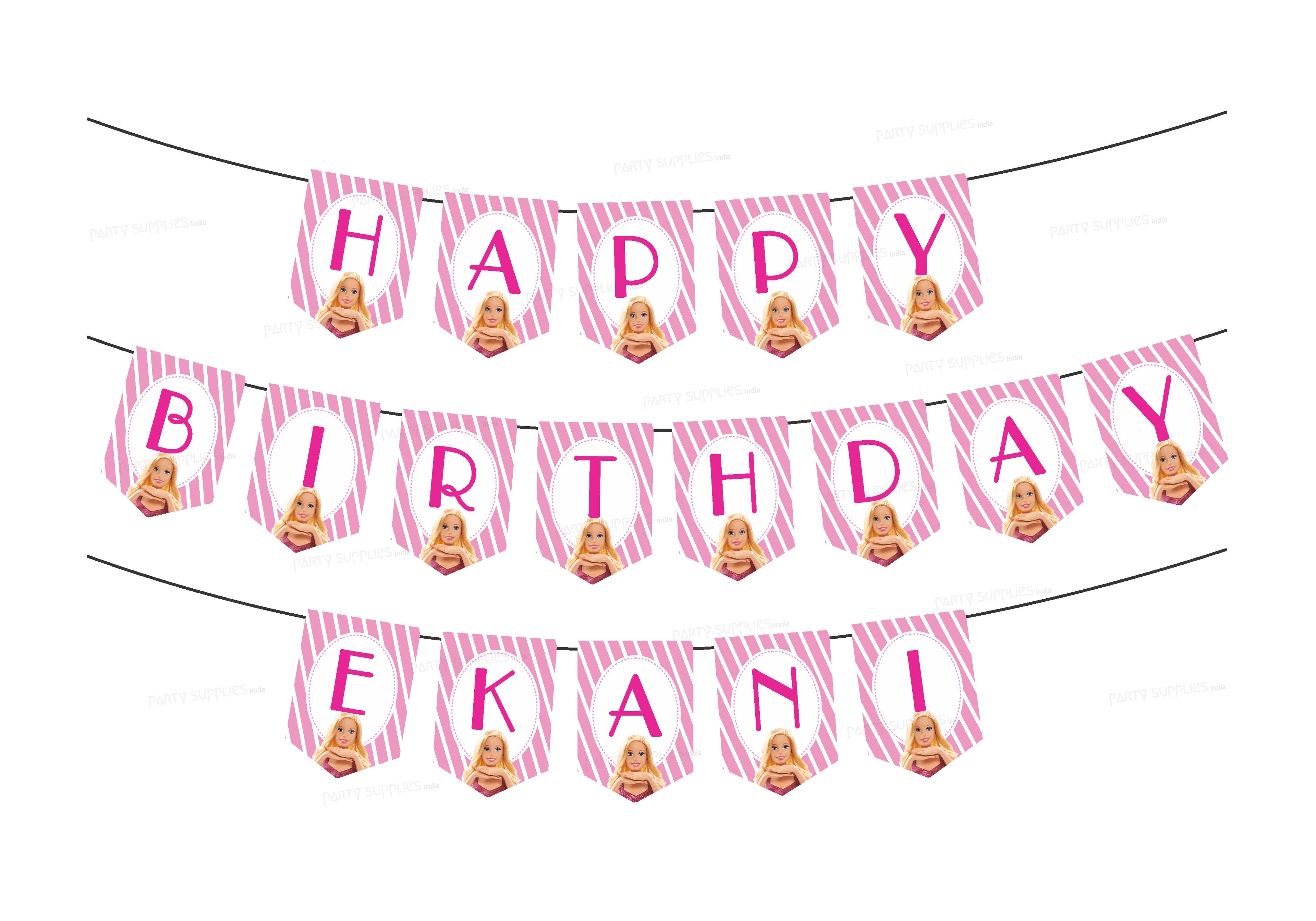 Barbie Theme Personalized Hanging