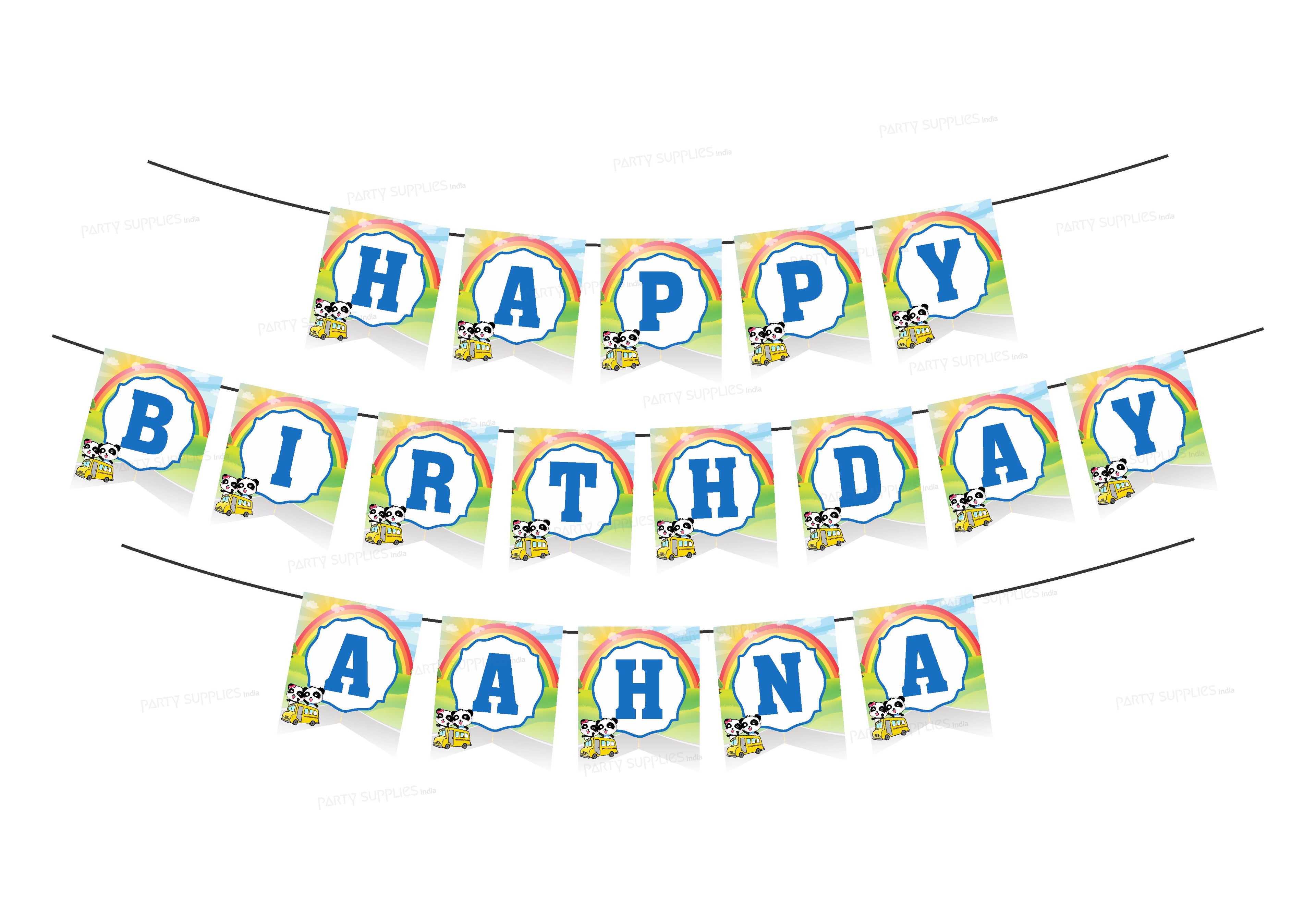 PSI Baby Bus Theme Customized Hanging | Birthday Party Supplies Online ...