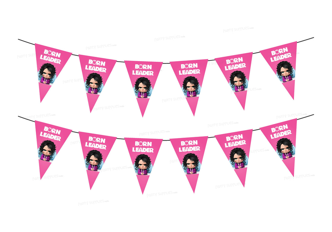 Girl Boss Baby Theme Flag Hanging