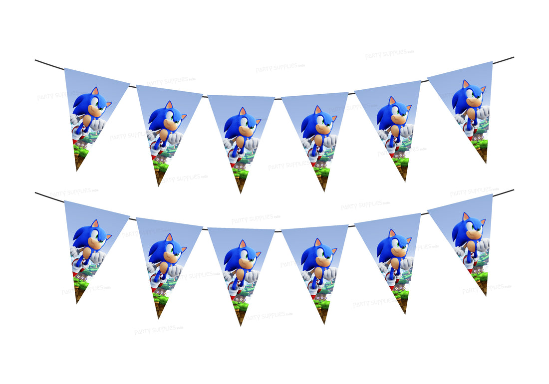 Sonic the Hedgehog Theme Flag Bunting