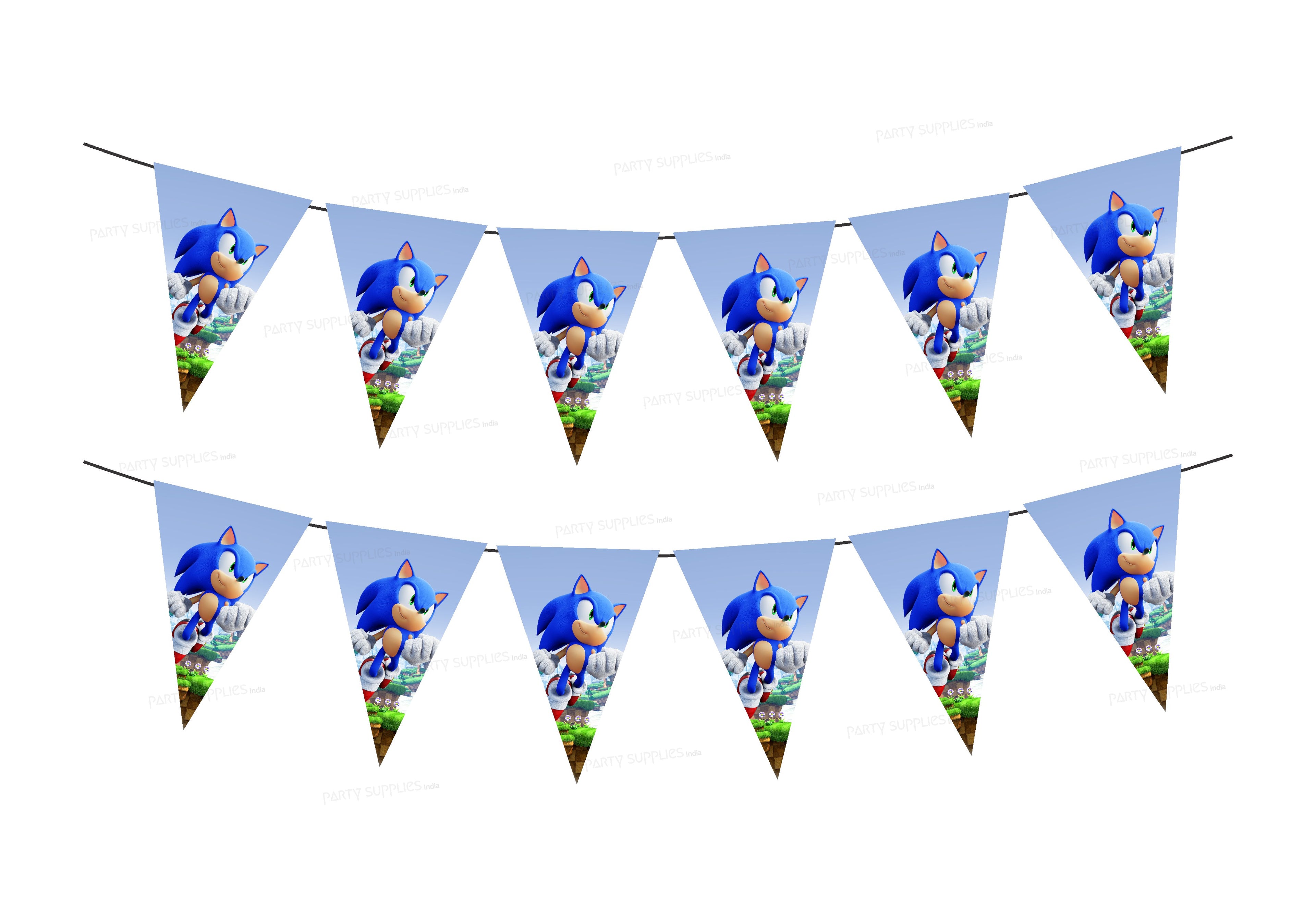 Sonic the Hedgehog Theme Flag Bunting