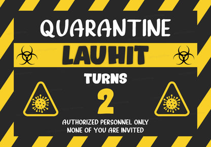 Quarantine Theme Personalized Backdrop