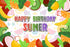 Fruits Theme Customized Backdrop - 6x4 Ft. - image 1 of 7 | Party Supplies India