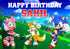 Sonic the Hedgehog Theme Personalized Backdrop - 6x4 Ft. - image 1 of 7 | Party Supplies India
