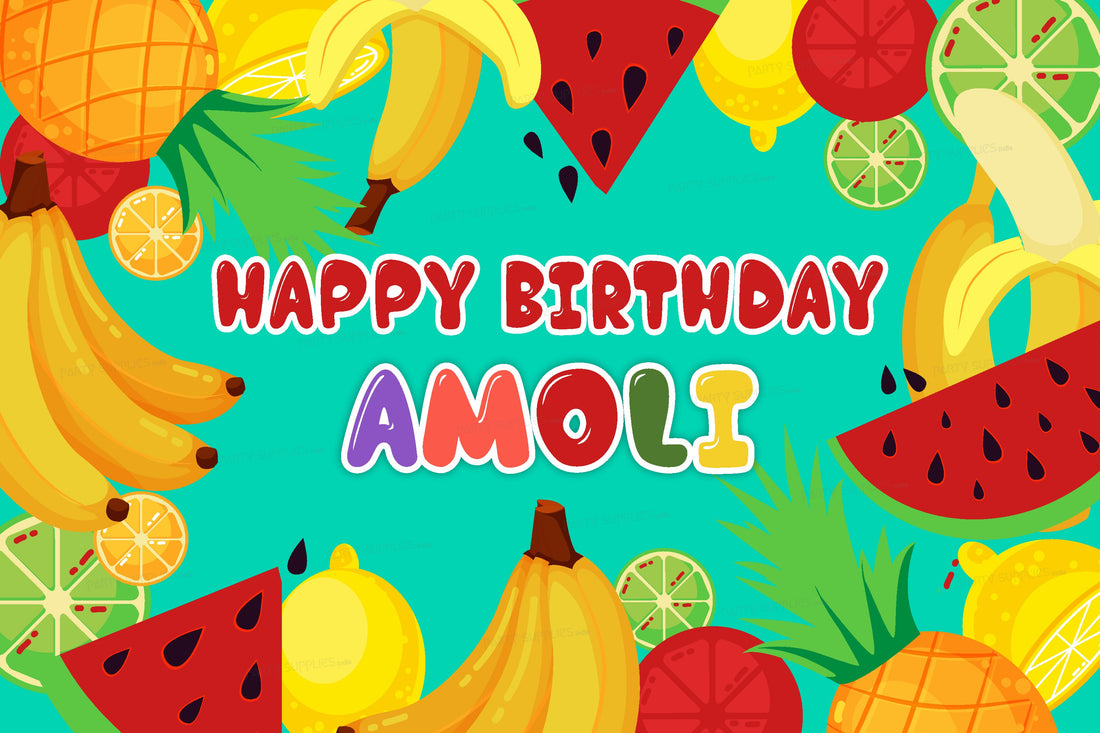 Fruits Theme Personalized Backdrop