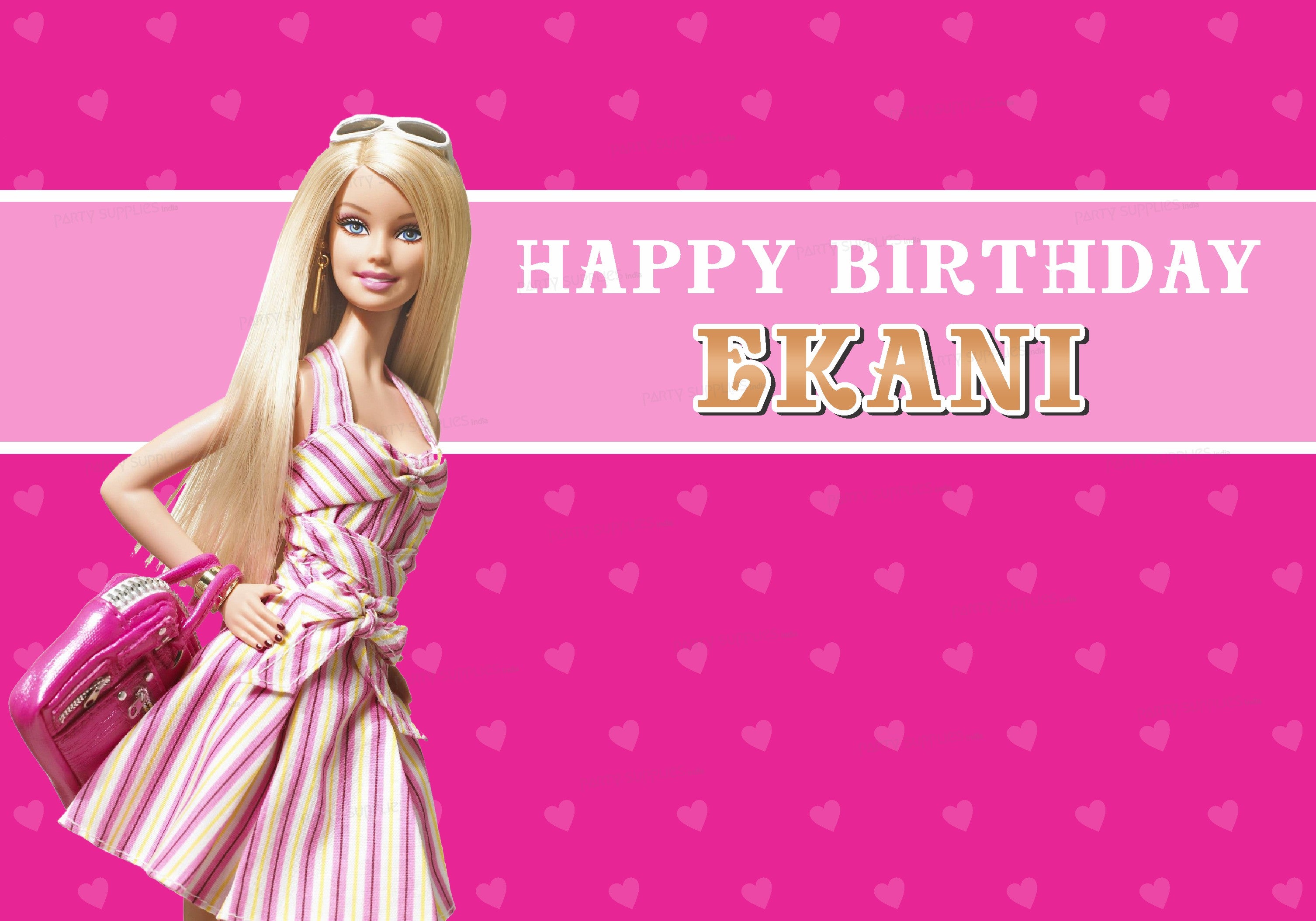 Barbie Theme Backdrop