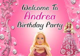 Barbie Theme  Customized Welcome Board - image 1 of 3 | Party Supplies India