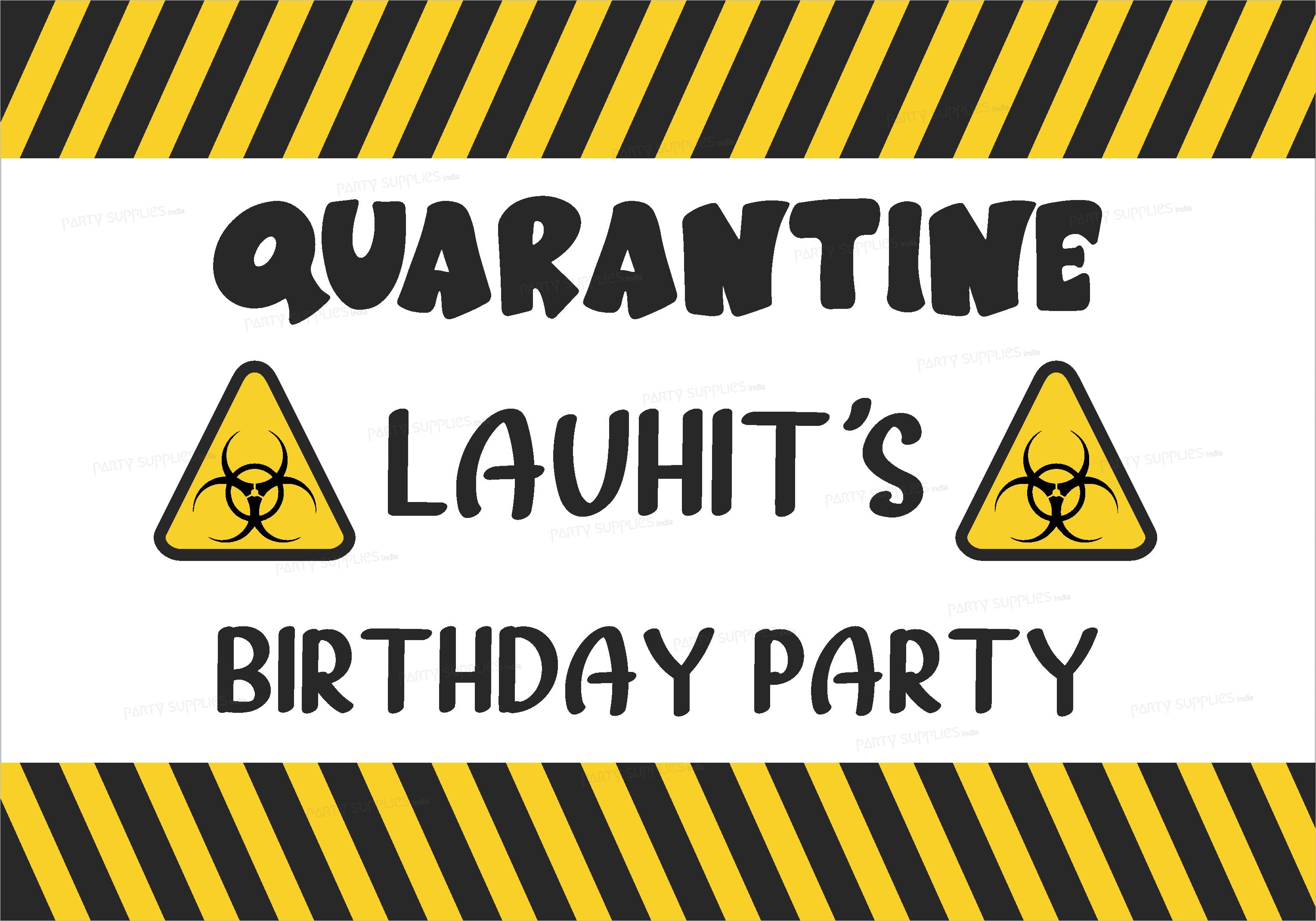 Quarantine Theme Customized Welcome Board