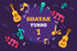 Music Theme Classic Backdrop - 6X4 fT. - image 1 of 7 | Party Supplies India