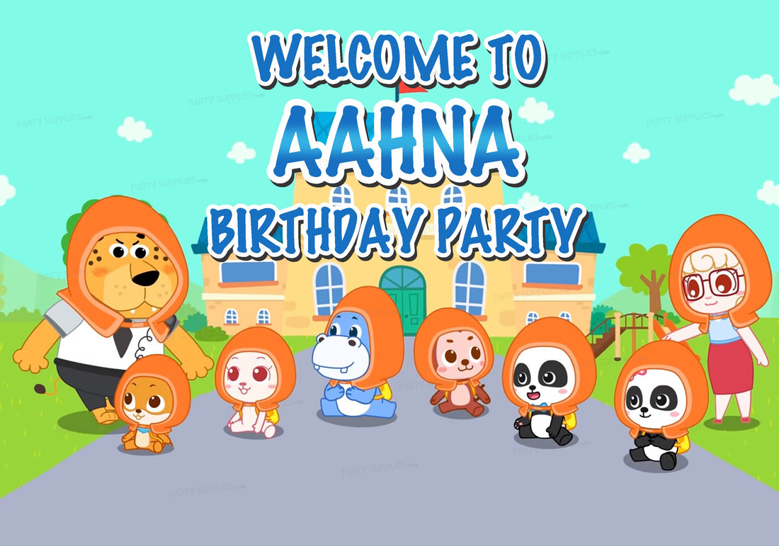 Baby Bus Theme Welcome Board